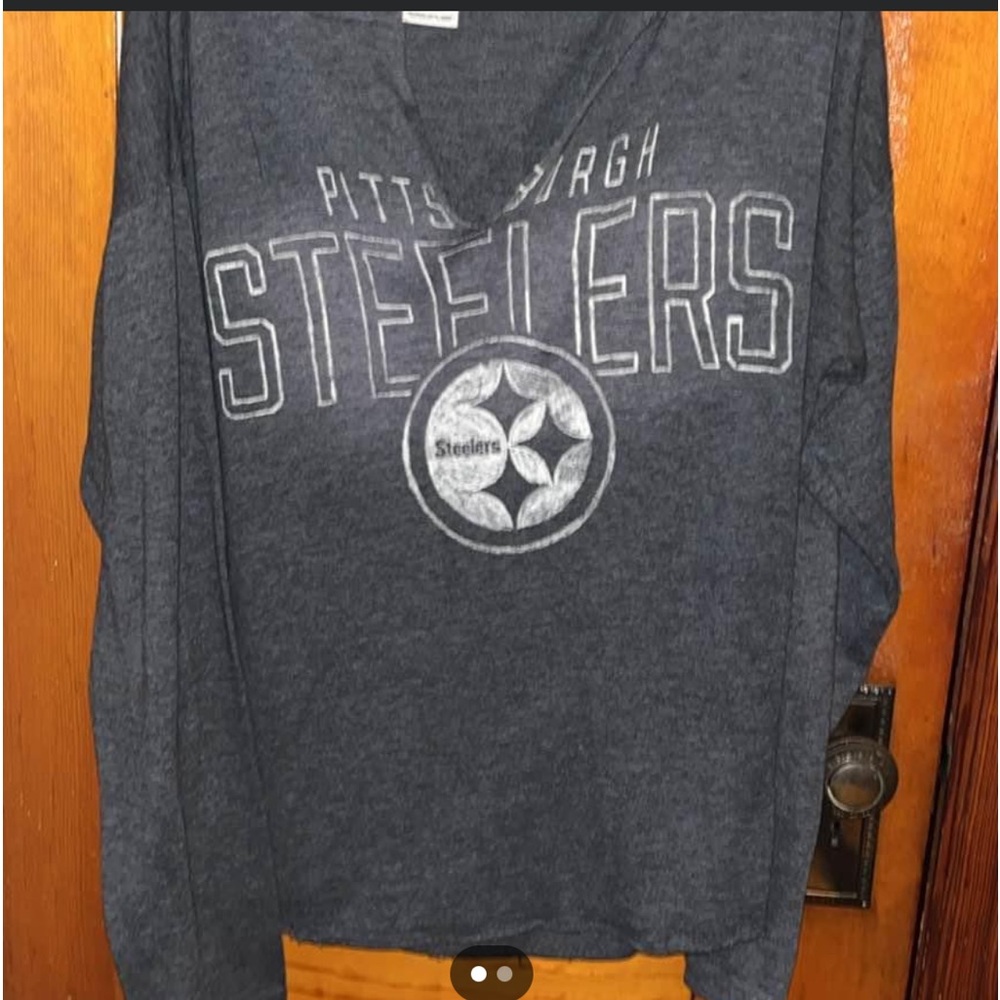 Victoria Secret Pink Large Steelers NFL Hoodie